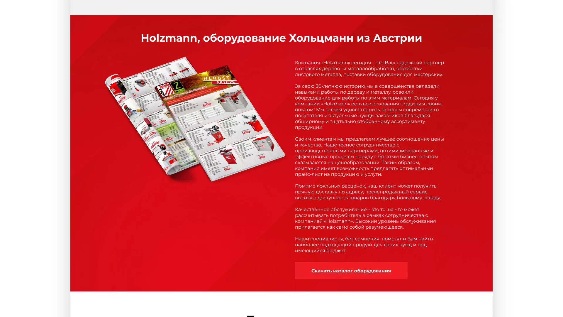 Создание сайта компании «HOLZMANN Maschinen GmbH» в Темрюке